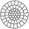 Locked coil  with omega-shaped wires