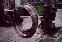 Rolled bearing steel with special finishing in coils